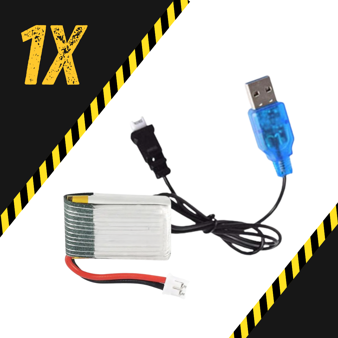 1x Extra Battery & USB Charger